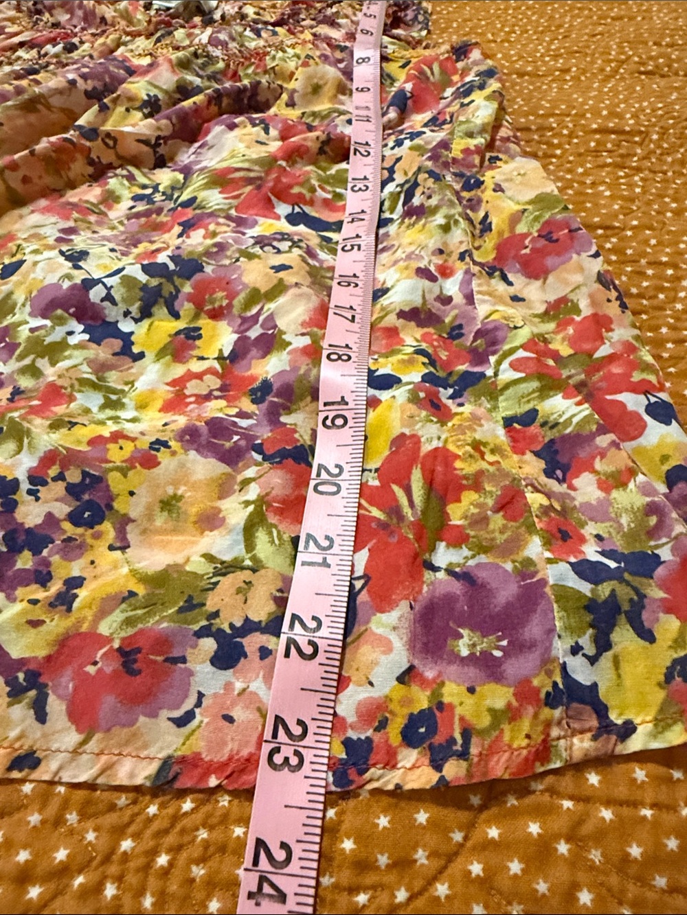LOFT Floral Ruffled Sleeveless Top in Pink, Yellow, Purple, Navy - Picture 4 of 5